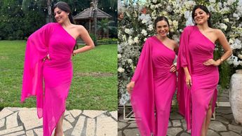 Tania Rendón y Flor Véliz se tomaron fotos con el mismo vestido en la boda de Alejandra Aguirre. | Especial