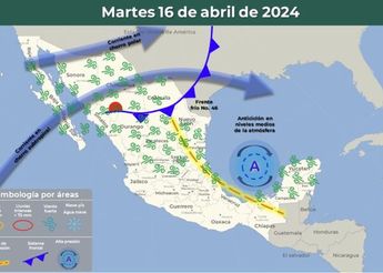 Clima en México hoy martes 16 de abril