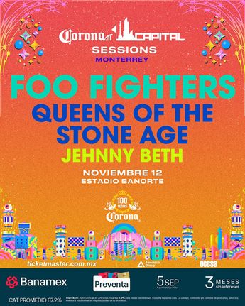 Primer cartel del Corona Capital Sessions en Monterrey. / Especial