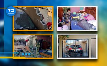 Un cilindro de gas LP presentó fuga y sobrevino la explosión causando el derrumbe del techo en la casa en colonia Analco. | Christian Montelongo
