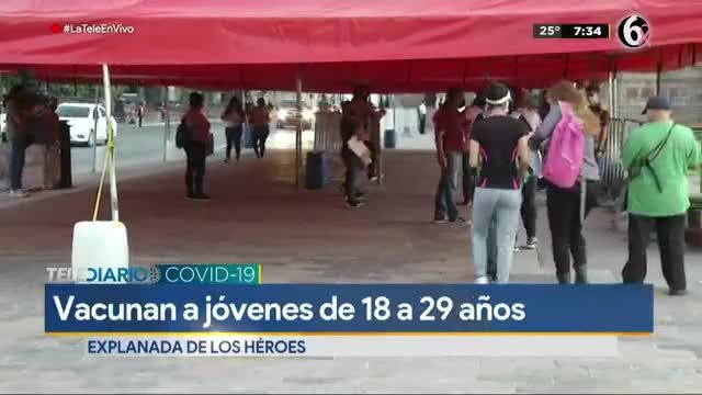 Continúa aplicación de segunda dosis de vacuna anticovid a jóvenes en Monterrey 