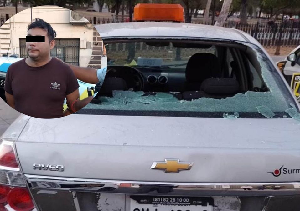 Detienen a guardia por dañar autos de empresa en Monterrey | Especial