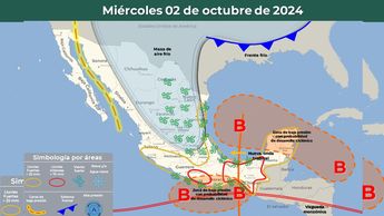 Clima martes 2 de octubre