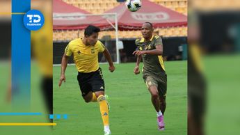 Kenneth Jaime y Luis Quiñones en el partido amistoso de Tigres y la Sub23 el viernes 16 de agosto / CORTESÍA