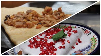 La crepa de Chile en Nogada lleva el relleno tradicional de este platillo y la crema de nuez de nogada | Melanie Torres
