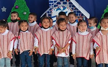Realizan villancico intercultural en kínder en Cadereyta