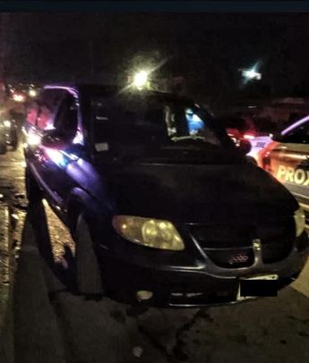 Camioneta en la que fue detenida la mujer. | Cortesía