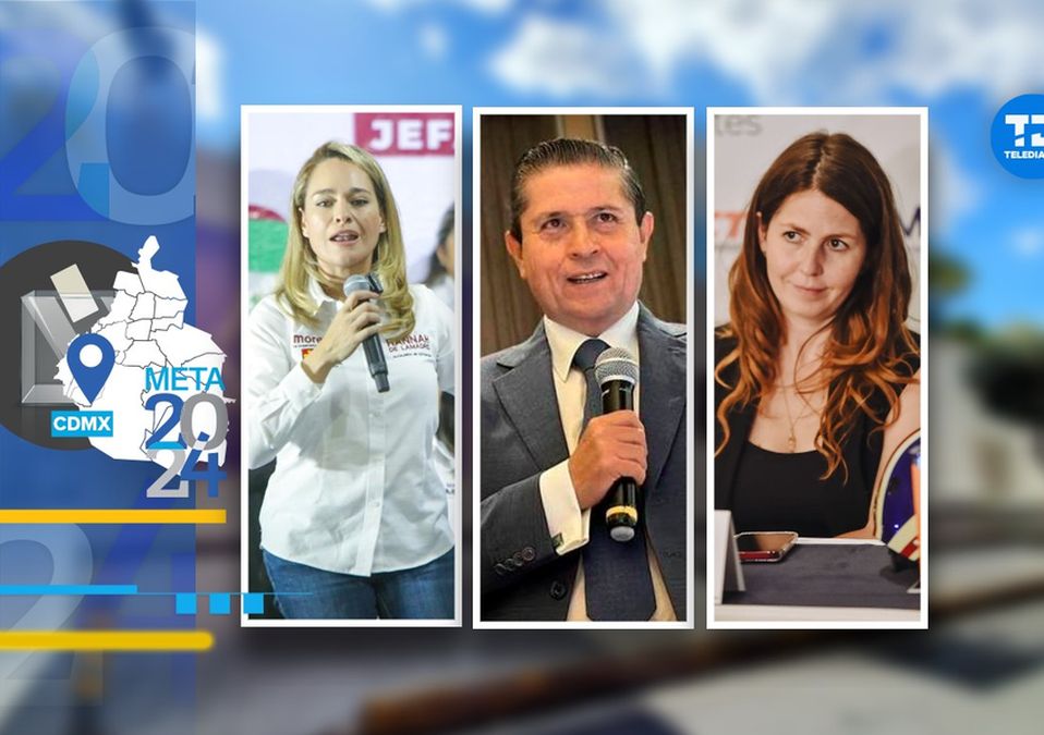 Hanna de Lamadrid Téllez, Giovani Gutiérrez y Sofía Margarita Provencio Odonoghue, candidatos a la alcaldía Coyoacán / Especial