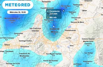 Entre el martes y el miércoles se registrarán chubascos en la capital, principalmente en las alcaldías del sur y poniente / Meteored