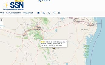 Sismo en Linares, Nuevo León hoy 8 de noviembre | SSN