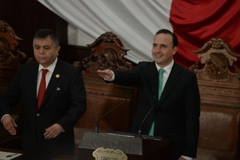 Toma de protesta de Manolo Jiménez como gobernador de Coahuila | Crédito: Daniel Santiago