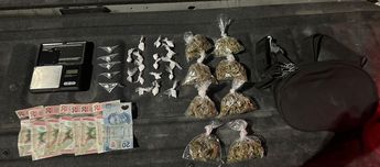 Bolsas con mariguana decomisadas al hombre detenido. | Cortesía