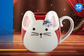 Nueva taza navideña de Starbucks. Foto: Especial