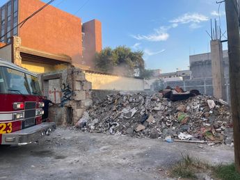El incendio tuvo una duración aproximada de 20 minutos por lo que generó preocupación entre los vecinos. | Marcela Cuevas
