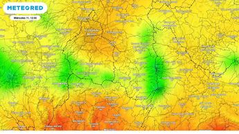 Mapa de temperatura en Ciudad de México 11 de junio | Meteored