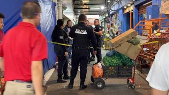 Zona donde murió el joven en el Mercado de Abastos / Juan Carlos Munguía