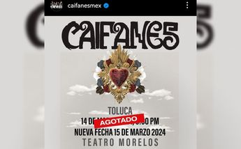 Concierto de Caifanes en Toluca / Instagram @caifanesmex