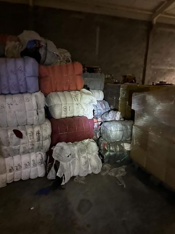 Mercancía asegurada dentro de bodega en Apodaca. | Cortesía