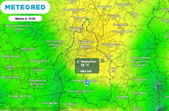La temperatura máxima alcanzará más de 21 °C, justo en el centro de la capital del país / Meteored