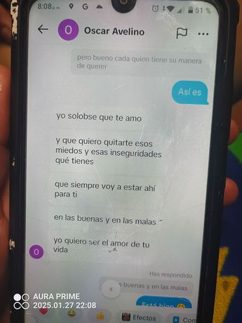 Conversación entre Jennifer y hombre que supuestamente conoció en redes sociales. | Especial