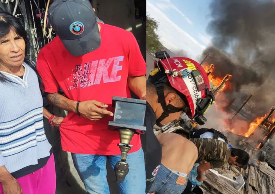 Familia pierde ropa que vendía en mercado tras incendio en Monterrey