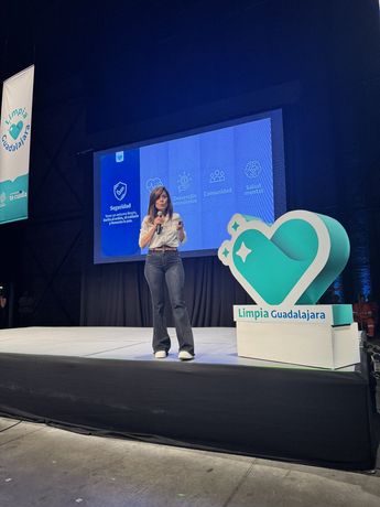 Verónica Delgadillo durante presentación de segunda fase de Limpia Guadalajara | Fabiola Cuan