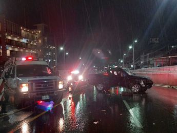 El accidente ocurrió a la altura de la colonia Cumbres Cuarto Sector. | Leyda Estrada