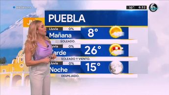 Pronóstico del tiempo para Puebla, con Jessica de Luna - 10 de marzo de 2022