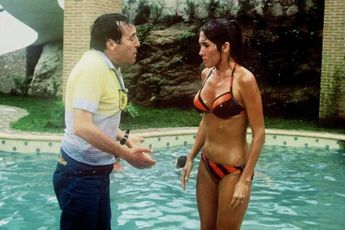Roberto Gómez Bolaños y Florinda Meza en la película El Chanfle 2 (1982)