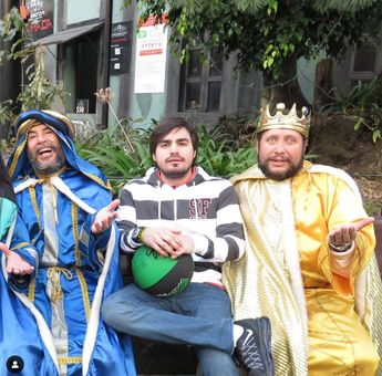 'El Mini Lic', Damaso López Serrano, junto a los Reyes Magos. | Jorge MenedezPérez