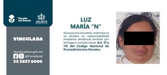 Se dictaminó un periodo de prisión preventiva de 6 meses contra la mujer. | Fiscalía de Jalisco