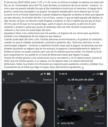 Mujer de Querétaro comparte terrible experiencia en inDrive | Especial