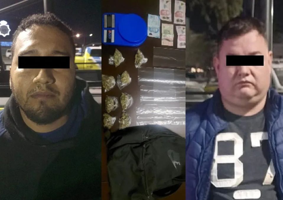 Detienen a dos hombres con droga en Monterrey; son acusados de robar autopartes