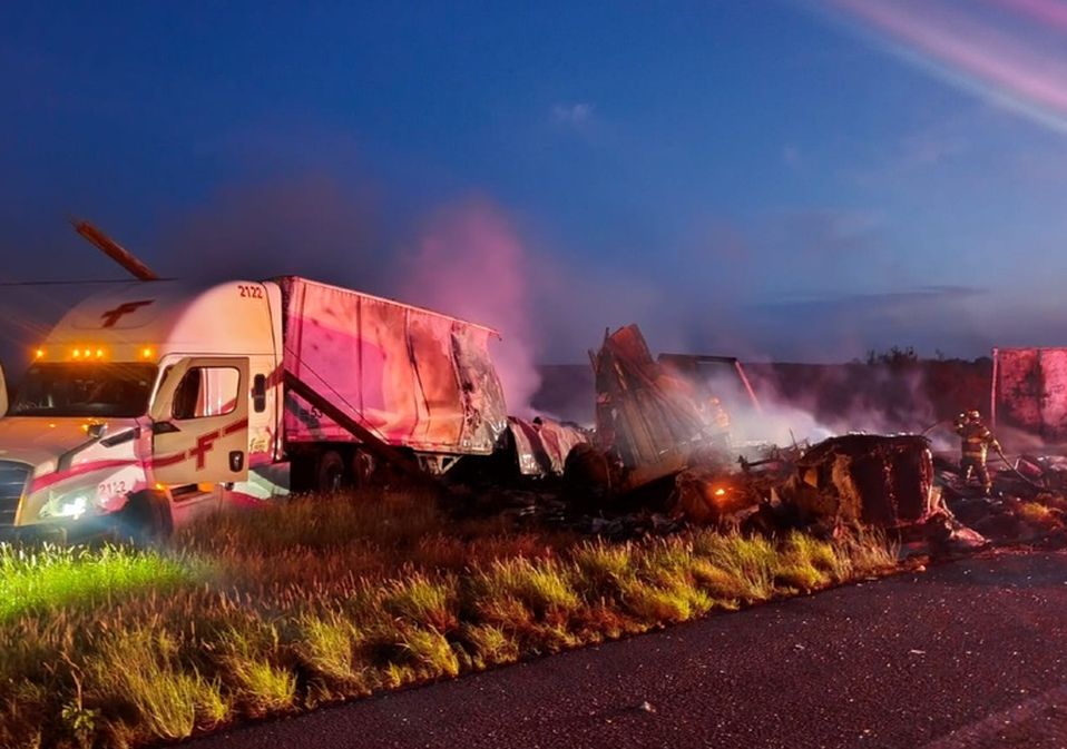 La circulación de la carretera Monterrey-Laredo fue cerrada. | Cortesía