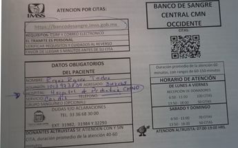 Familiares extienden horarios para poder donar sangre a Tadeo/ Especial