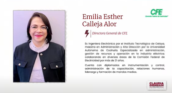Nueva titular de la CFE