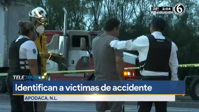 Identifican a los 4 jóvenes fallecidos en choque contra tráiler en Apodaca
