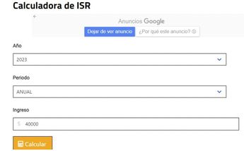 Calculadora ISR