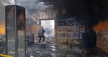 Las llamas avanzaron con rapidez impidiendo que las personas pudieras salir del restaurante | Policía Nacional de Perú