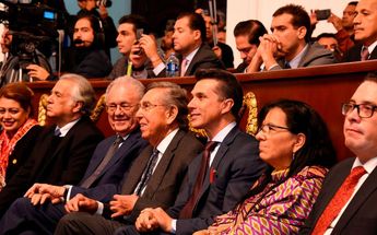 Asistentes a la toma de protesta de Sheinbaum en 2018/ Congreso CdMx
