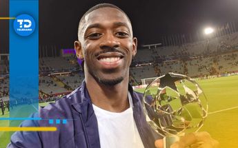 Ousmane Dembélé comparte su MVP del partido de vuelta de los cuartos de final de la Champions League ante el Barcelona. / @dembouz