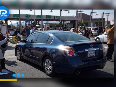 Así se ve la toma de castas durante manifestación en la México-Puebla / Agencia Cuartoscuro