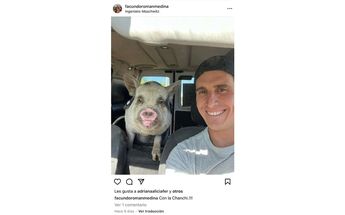 Facundo publicó una foto con Roma en redes sociales / Especial