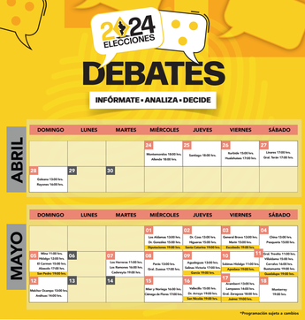 Primer debate Monterrey 2024: cuándo es y horario | Especial