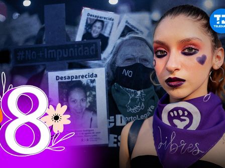 Marcha del Día de la Mujer en Monterrey