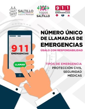 Mediante la aplicación 911 puedes reportar situaciones de emergencia o peligro.