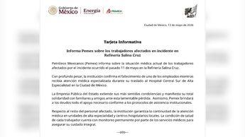 Pemex confirmó el fallecimiento de uno de los empleados mientras recibía atención médica especializada durante su traslado a CdMx | Especial