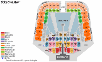 Shakira en Estadio GNP Seguros en CdMx / Ticketmaster