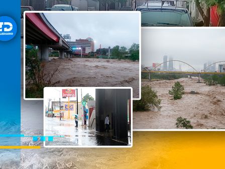 Fuertes lluvias en Nuevo León tras el paso de tormenta Alberto. | Especial