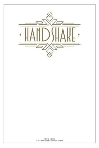 Menú Handshake Speakeasy